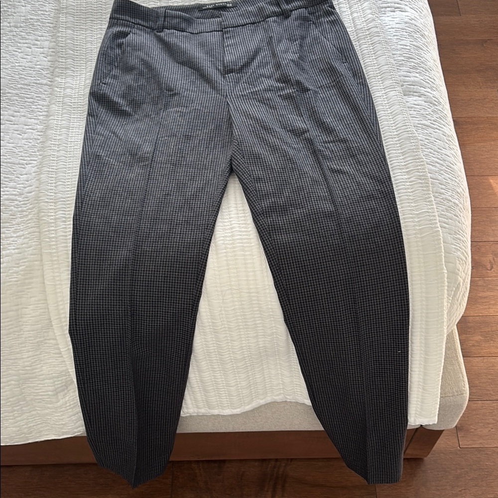 Zara Monochrome Houndstooth Trousers